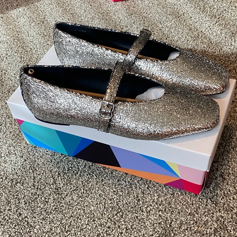 Katy Perry Collections Metallic Flats